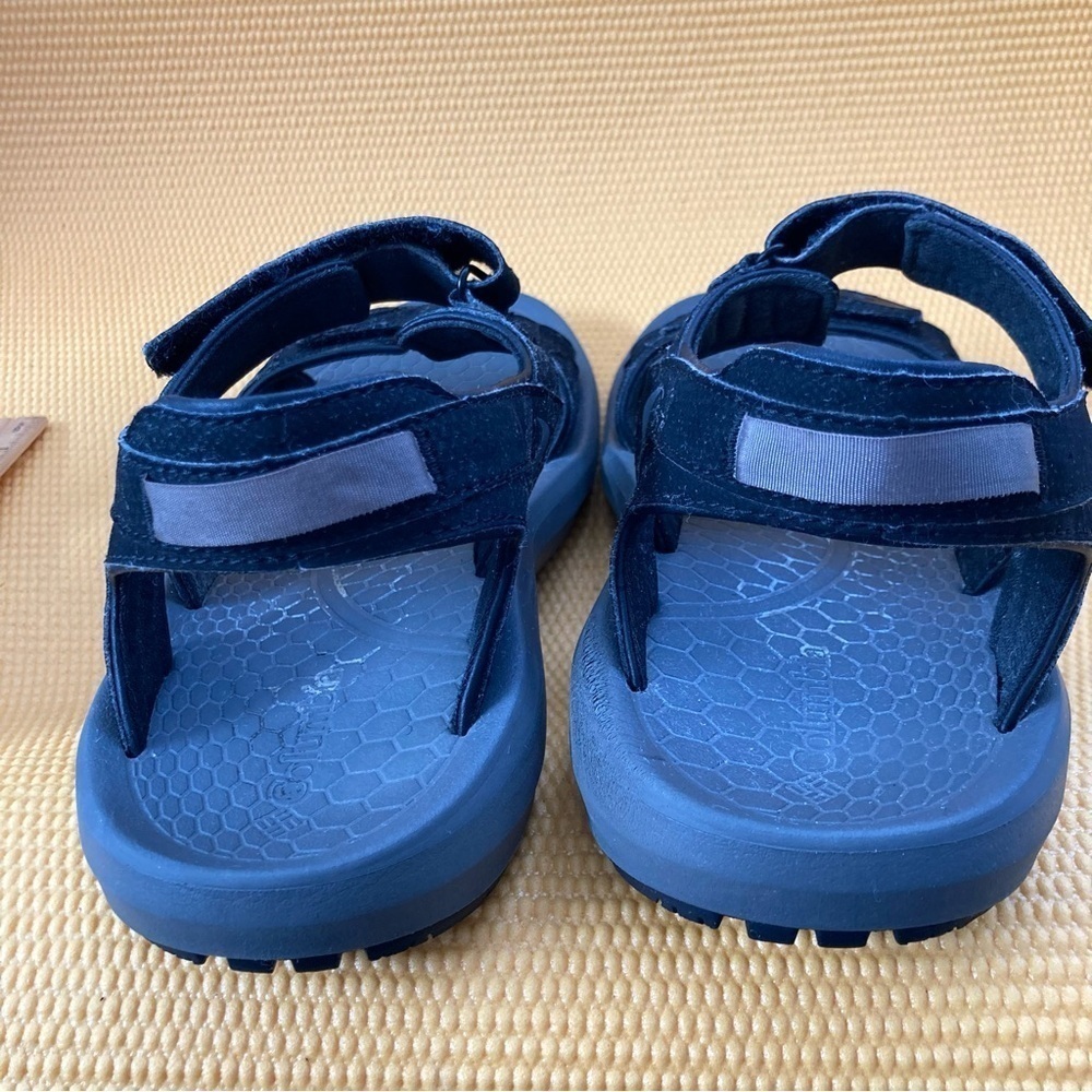 Columbia Sandals Mens 10 Black Techlite Omni Grip Sport Hook & Loop BM4511-010 - Picture 4 of 10